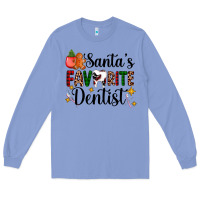 Colony Blue santa's favorite dentist Long Sleeve Tee - AdoDesignShop