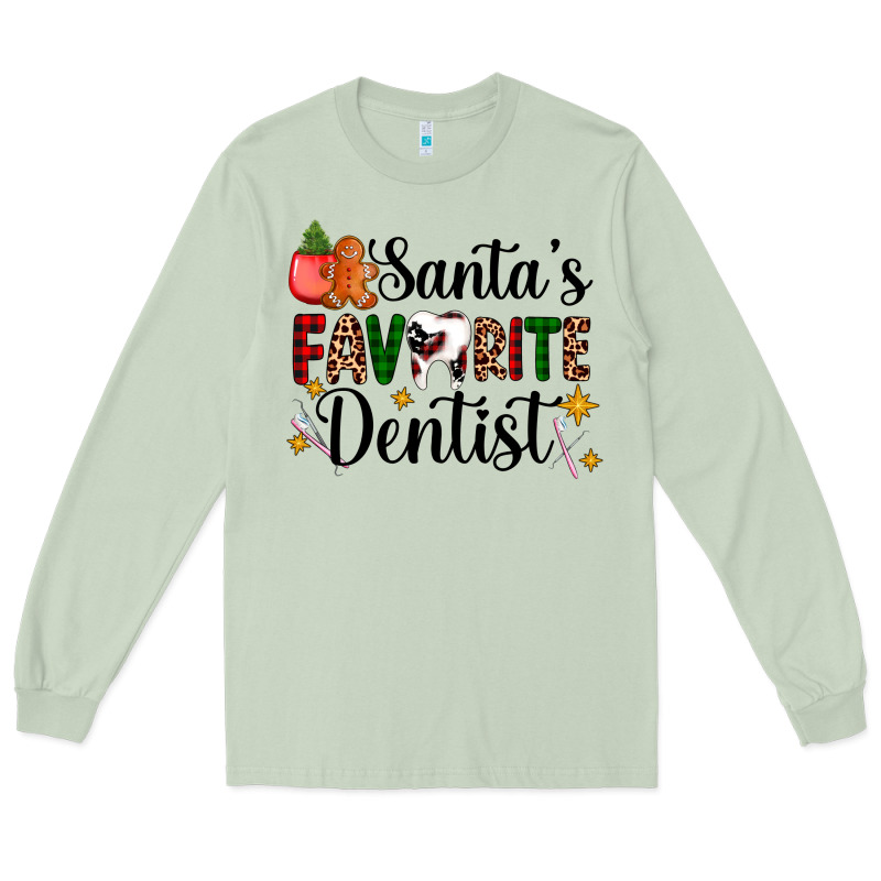 Santa's Favorite Dentist Long Sleeve Tee by AdoDesignShop | Teevron