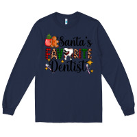 Navy santa's favorite dentist Long Sleeve Tee - AdoDesignShop
