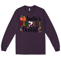 Plum santa's favorite dentist Long Sleeve Tee - AdoDesignShop