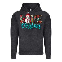 Vintage Black love christmas snowman Vintage Hoodie - JahusDesignShop