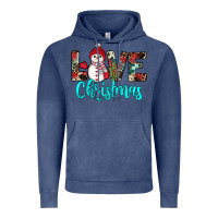 Vintage Denim love christmas snowman Vintage Hoodie - JahusDesignShop