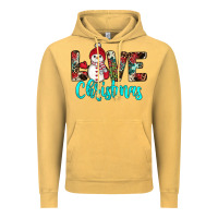 Vintage Mustard love christmas snowman Vintage Hoodie - JahusDesignShop