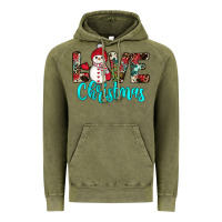 Vintage Olive love christmas snowman Vintage Hoodie - JahusDesignShop