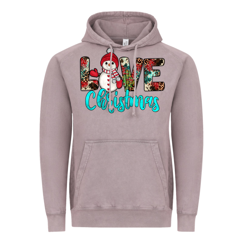 Love Christmas Snowman Vintage Hoodie by JahusDesignShop | Teevron