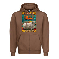 Chestnut Western Sheep Happens Sunflowers Zipper Hoodie - LillyAllenDesigns