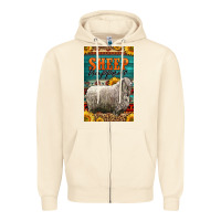 Sandshell Western Sheep Happens Sunflowers Zipper Hoodie - LillyAllenDesigns