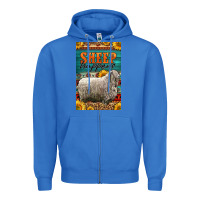 True Royal Western Sheep Happens Sunflowers Zipper Hoodie - LillyAllenDesigns