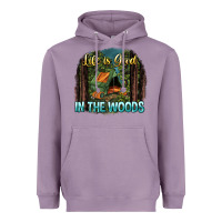 Lavender life is good in the woods Heavyweight Hoodie - NancyCooperArtShop