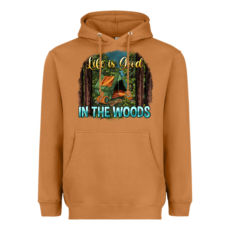 Life Is Good In The Woods Heavyweight Hoodie by NancyCooperArtShop | Teevron