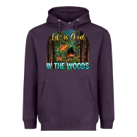 Plum life is good in the woods Heavyweight Hoodie - NancyCooperArtShop