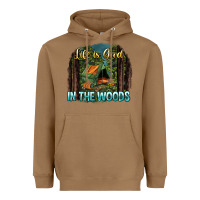 Toasted Coconut life is good in the woods Heavyweight Hoodie - NancyCooperArtShop