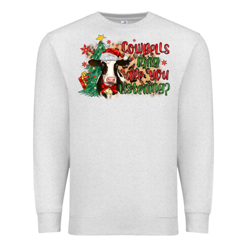Cowbells Ring Are You Listening Premium Sweatshirt by MaliasSmallBusiness | Teevron