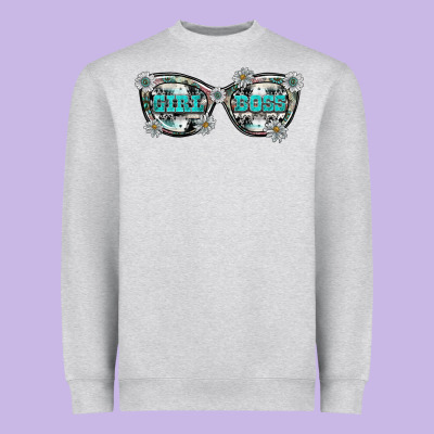 Girl Boss Heavyweight Sweatshirt Designed By Sublimationcraftshop