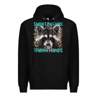 Black sweet but will throw hands Premium Hoodie - Artiststas