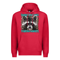 Cardinal sweet but will throw hands Premium Hoodie - Artiststas