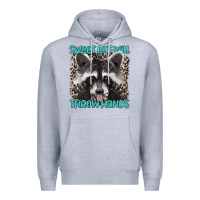 Heather Grey sweet but will throw hands Premium Hoodie - Artiststas
