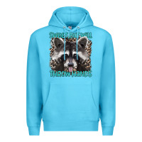 Ocean Blue sweet but will throw hands Premium Hoodie - Artiststas