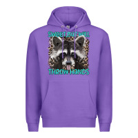 Purple sweet but will throw hands Premium Hoodie - Artiststas