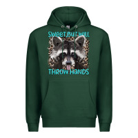 Sports Green sweet but will throw hands Premium Hoodie - Artiststas