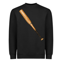 Black wooden softball bat Heavyweight Sweatshirt - FaDigitalArtStudio
