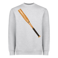 Heather Grey wooden softball bat Heavyweight Sweatshirt - FaDigitalArtStudio