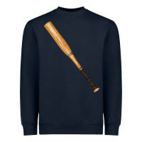 Navy wooden softball bat Heavyweight Sweatshirt - FaDigitalArtStudio