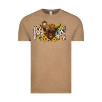 Vintage Coffee mom highland cow Vintage Tee - RacoonDesign