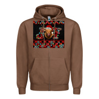 Chestnut highland cow joy Christmas Zipper Hoodie - BarkalooDesign