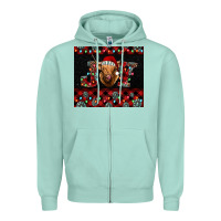 Seafoam highland cow joy Christmas Zipper Hoodie - BarkalooDesign