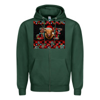 Sports Green highland cow joy Christmas Zipper Hoodie - BarkalooDesign