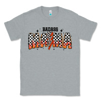 Heather Grey baddas mama Classic Tee - CowhideDigitalArt