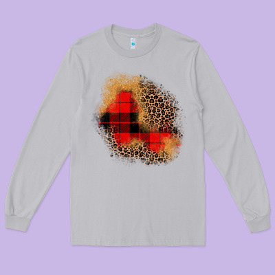 Christmas Patch Long Sleeve Tee Designed By Jahusdesignshop