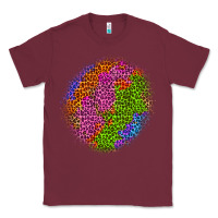 Burgundy halloween leopard patch 5 Classic Tee - BundleAndBundleShop