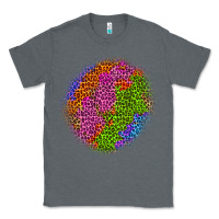 Charcoal Heather halloween leopard patch 5 Classic Tee - BundleAndBundleShop