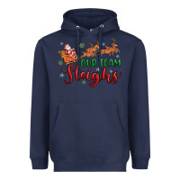 Navy our team sleigh Heavyweight Hoodie - MaliasSmallBusiness