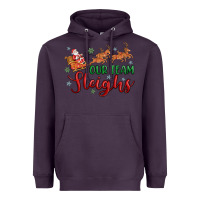 Plum our team sleigh Heavyweight Hoodie - MaliasSmallBusiness