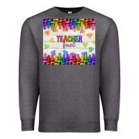 Charcoal Heather teacher fuel Premium Sweatshirt - NancyCooperArtShop