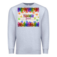 Heather Grey teacher fuel Premium Sweatshirt - NancyCooperArtShop