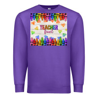 Purple teacher fuel Premium Sweatshirt - NancyCooperArtShop