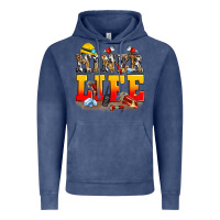 Vintage Denim miner life Vintage Hoodie - Zillion Design Studio