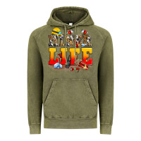 Vintage Olive miner life Vintage Hoodie - Zillion Design Studio