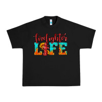 Black firefighter life Urban Heavy Tee - HRA Design Shop
