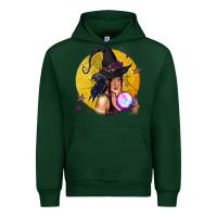 Foreset Green Black Witch Urban Hoodie - texasbilliewilder