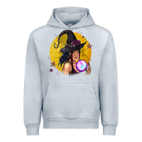 Heather Grey Black Witch Urban Hoodie - texasbilliewilder