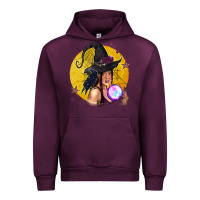 Mauve Wine Black Witch Urban Hoodie - texasbilliewilder