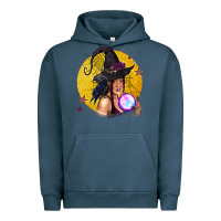 Pigment Midnight Navy Black Witch Urban Hoodie - texasbilliewilder