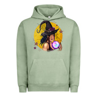 Pigment Oil Green Black Witch Urban Hoodie - texasbilliewilder