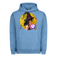 Pigment Pebble Blue Black Witch Urban Hoodie - texasbilliewilder