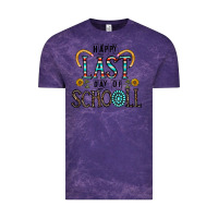 Cloud Purple happy last schopol Vintage Tee - CowhideDigitalArt